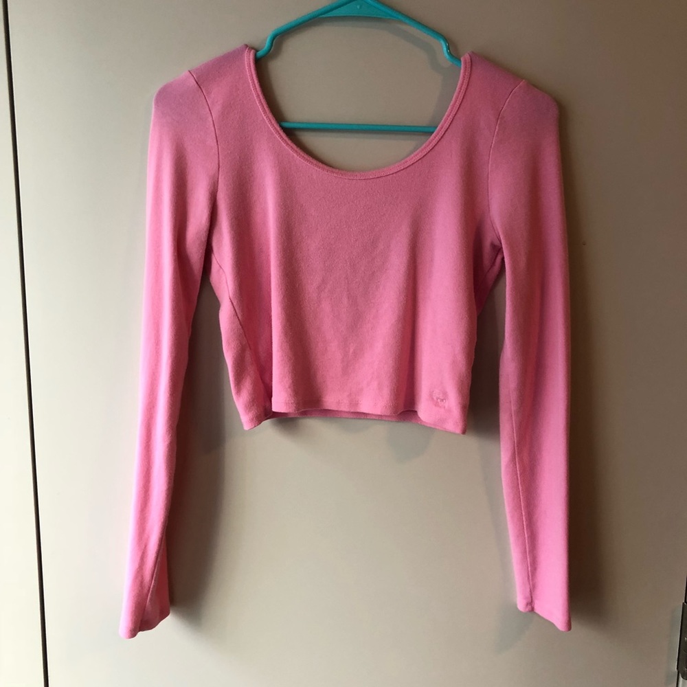 Pink Abercrombie and Fitch Crop Top